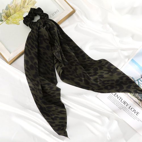 Élastique avec foulard pour cheveux à motif léopard - SHEIN - Modalova