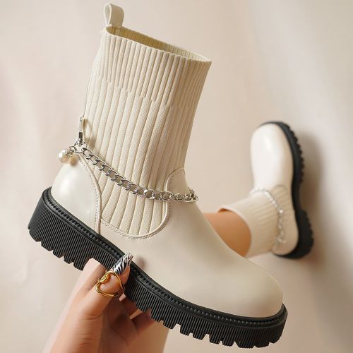 Bottes chaussettes à chaîne design - SHEIN - Modalova