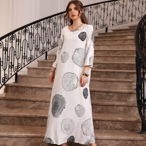 Robe tunique à imprimé cerne texturé - SHEIN - Modalova