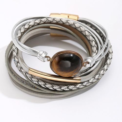 Bracelet multicouche en cuir PU - SHEIN - Modalova