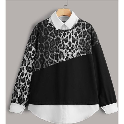 Sweat-shirt à léopard 2 en 1 - SHEIN - Modalova