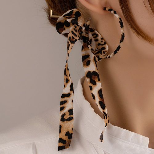 Pendants d'oreilles à léopard à nœud papillon - SHEIN - Modalova