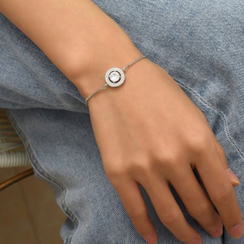 Bracelet à zircone cubique à détail rond - SHEIN - Modalova