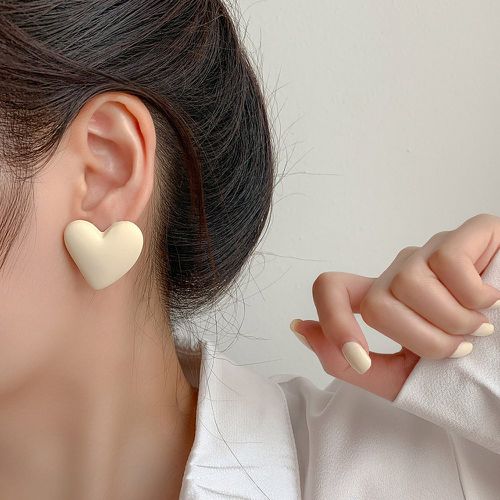 Clous d'oreilles en forme de cœur - SHEIN - Modalova