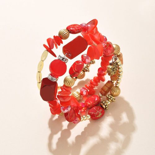 Bracelet multicouche à pierre perlé - SHEIN - Modalova
