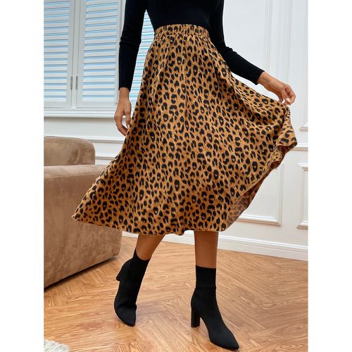 Jupe taille haute léopard (sans ceinture) - SHEIN - Modalova