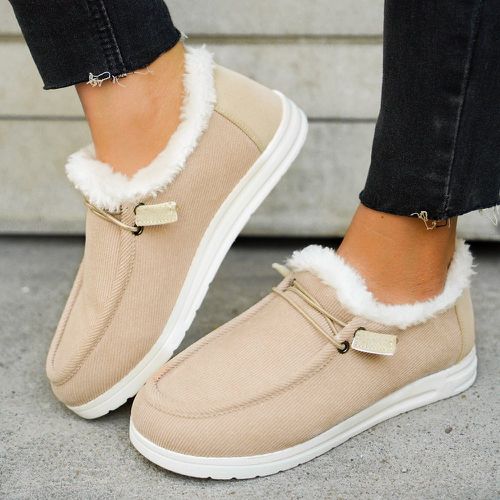 Chaussures minimaliste duveteuse glissantes - SHEIN - Modalova