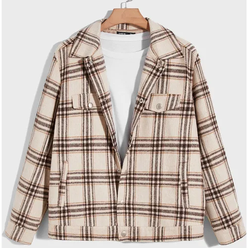 Manteau à carreaux (sans t-shirt) - SHEIN - Modalova