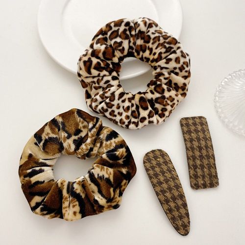 Pièces Set d'accessoires pour cheveux à motif léopard - SHEIN - Modalova