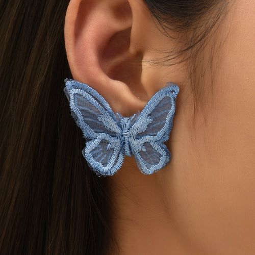 Clous d'oreilles à détail papillon - SHEIN - Modalova
