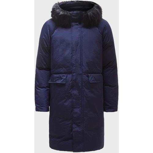 Manteau d'hiver duveteux à capuche zippé - SHEIN - Modalova