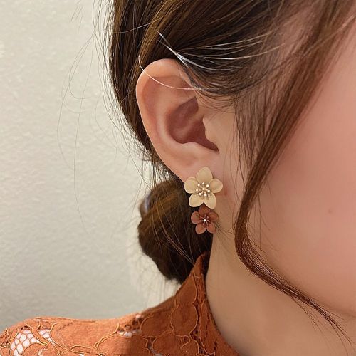 Pendants d'oreilles à fleur - SHEIN - Modalova