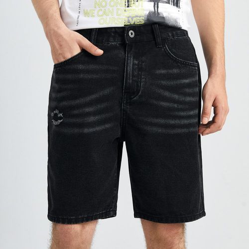 Homme Bermuda en jean taille haute - SHEIN - Modalova