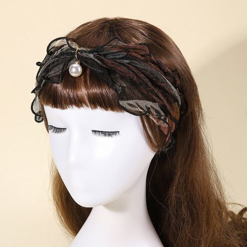 Bandeau pour cheveux à fausse perle à ourlet ondulé - SHEIN - Modalova