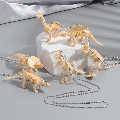 Pièces Collier avec pendentif dinosaure squelette - SHEIN - Modalova