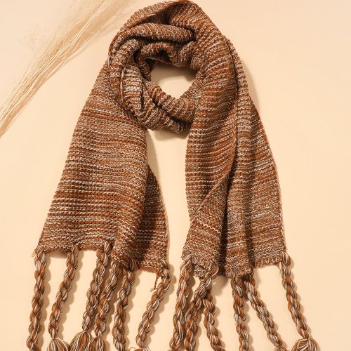 Écharpe en tricot à franges - SHEIN - Modalova