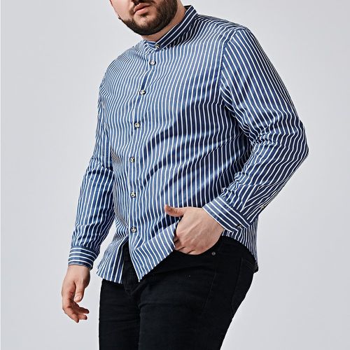Homme Chemise à rayures à bouton - SHEIN - Modalova