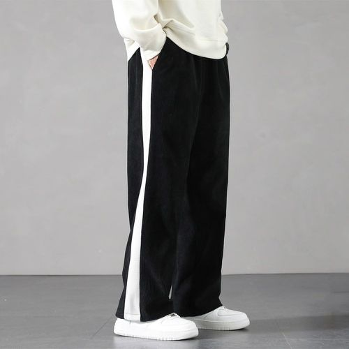 Pantalon ample avec bande latérale à poche - SHEIN - Modalova