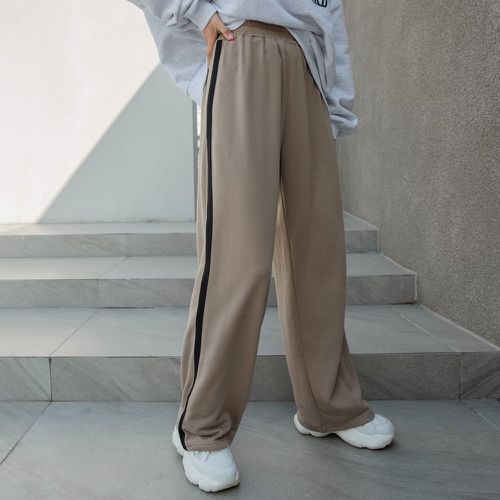 Pantalon de survêtement à bande contrastante - SHEIN - Modalova