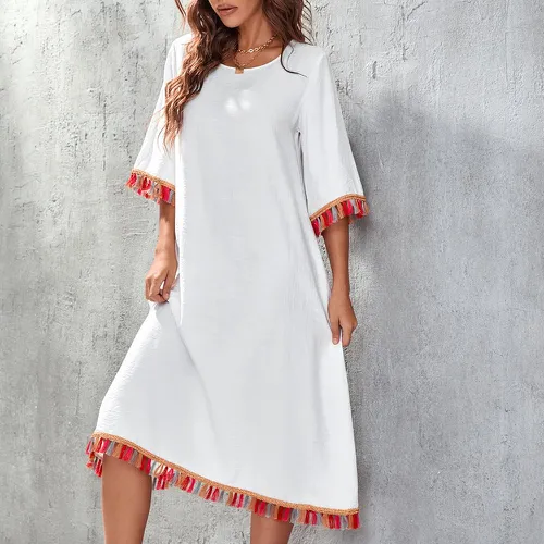 Robe tunique à franges - SHEIN - Modalova