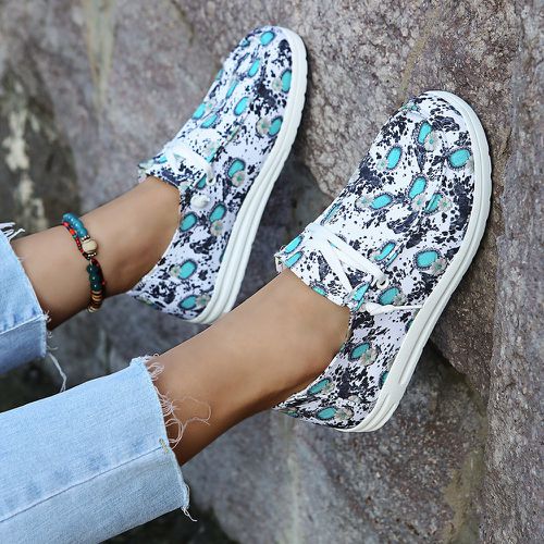 Chaussures à blocs de couleurs fleuri glissant - SHEIN - Modalova