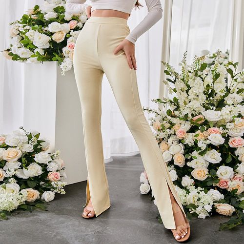 Pantalon taille haute fendu - SHEIN - Modalova