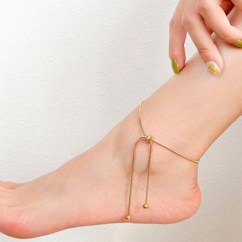 Bracelet de cheville minimaliste réglable - SHEIN - Modalova