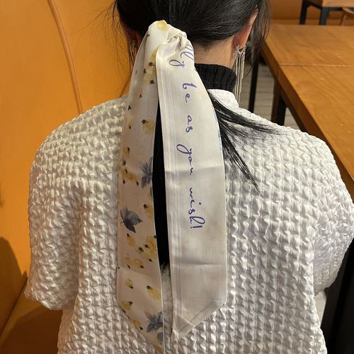 Élastique avec foulard pour cheveux à lettres - SHEIN - Modalova