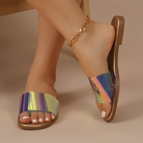 Sandales plates holographique - SHEIN - Modalova