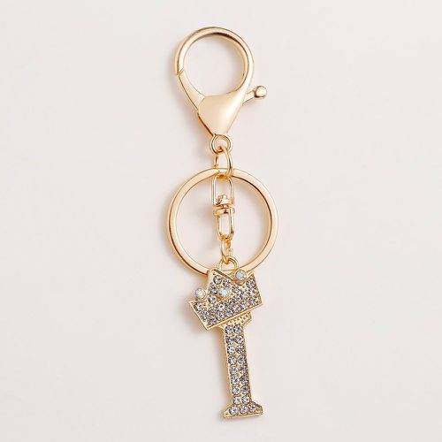 Porte-clés à strass lettre & couronne breloque - SHEIN - Modalova