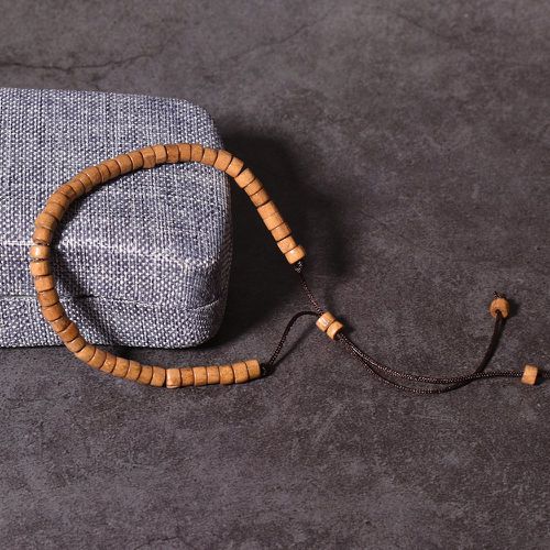 Bracelet perlé en bois - SHEIN - Modalova
