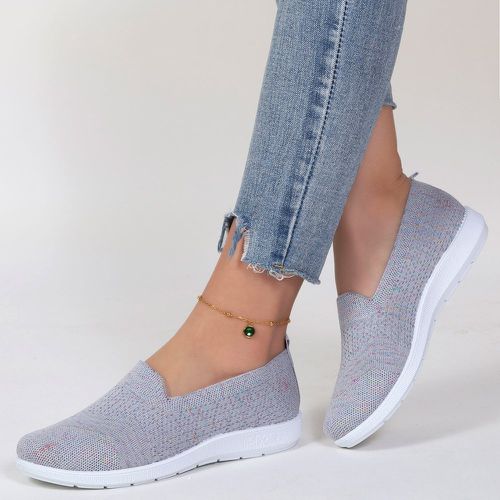 Chaussures minimaliste à détail en tricot glissant - SHEIN - Modalova