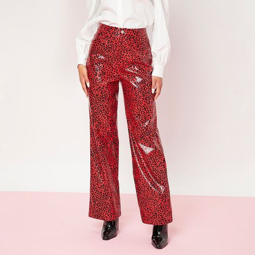 Pantalon à léopard vernis - SHEIN - Modalova