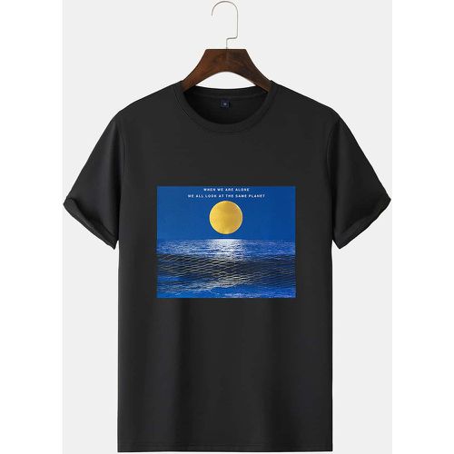 T-shirt à motif slogan et mer - SHEIN - Modalova