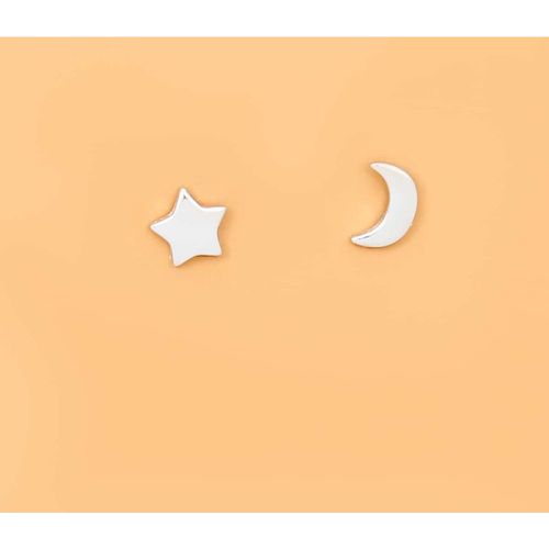 Clous d'oreilles à détail étoile et lune - SHEIN - Modalova