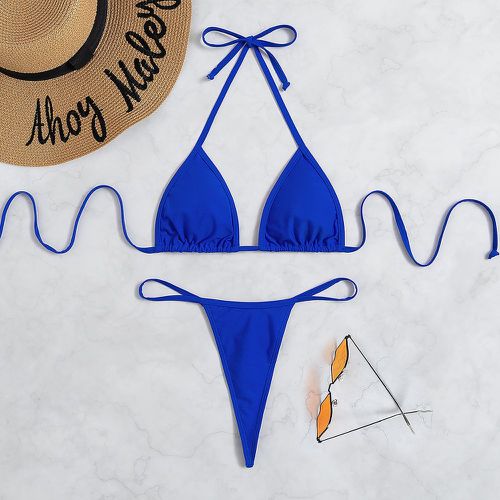 Bikini triangulaire ras-du-cou faux - SHEIN - Modalova