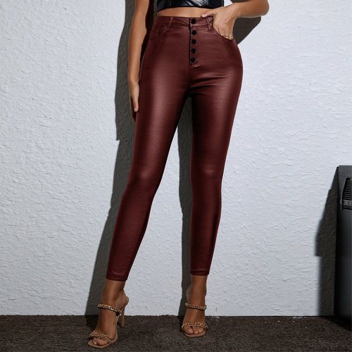 Pantalon skinny en cuir PU avec doublure thermique - SHEIN - Modalova