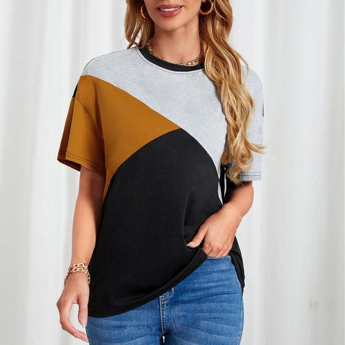 T-shirt blocs de couleur - SHEIN - Modalova