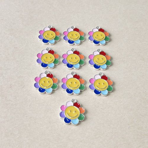 Pièces Pendentif DIY à blocs de couleurs fleur - SHEIN - Modalova