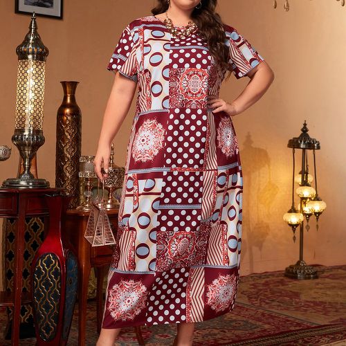 Robe tunique à imprimé graphique - SHEIN - Modalova
