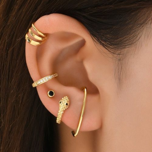Pièces Boucles d'oreilles à détail serpent - SHEIN - Modalova