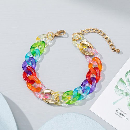 Bracelet versicolore acrylique - SHEIN - Modalova