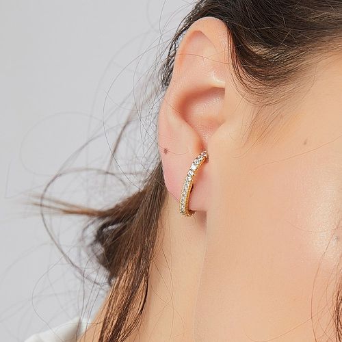 Boucles d'oreilles zircone cubique - SHEIN - Modalova