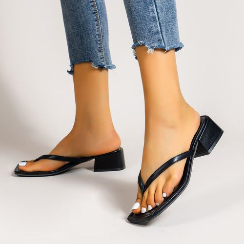 Sandales entre-doigt minimaliste à talons épais - SHEIN - Modalova