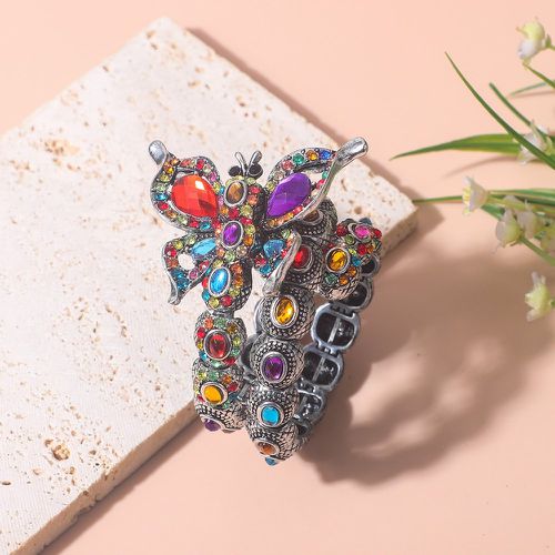 Bracelet à strass à détail papillon - SHEIN - Modalova