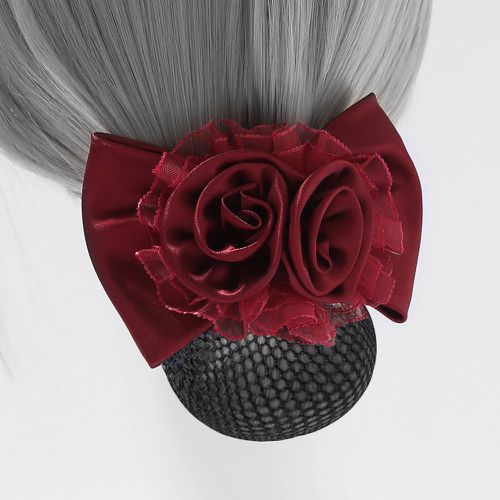 Épingle à cheveux à fleur avec chignon maille - SHEIN - Modalova