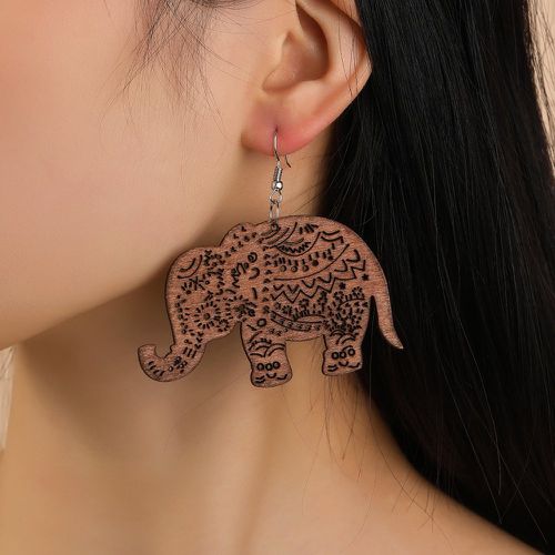 Pendants d'oreilles éléphant - SHEIN - Modalova