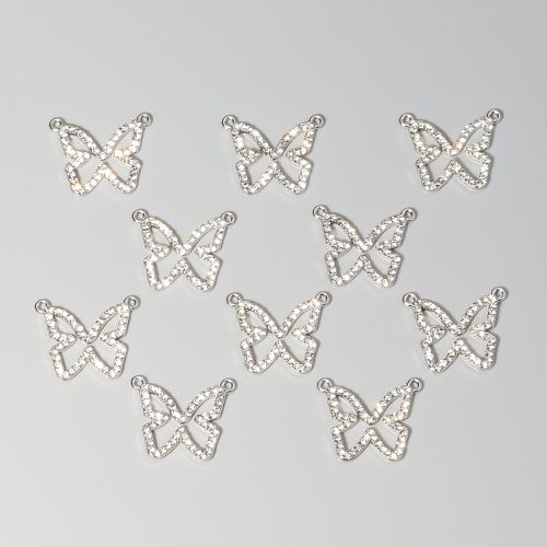 Pièces Accessoire de bijoux DIY à strass à pendentif papillon - SHEIN - Modalova