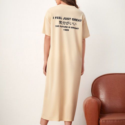 Robe t-shirt à lettre japonaise - SHEIN - Modalova