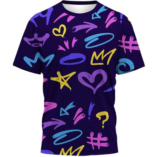 T-shirt étoile et à imprimé cœur - SHEIN - Modalova